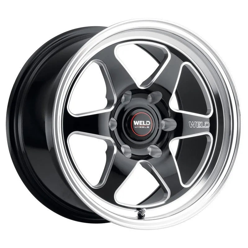 Weld Ventura Drag Gloss Black Milled | 20x7" +13mm | 6x139.7mm Wheel