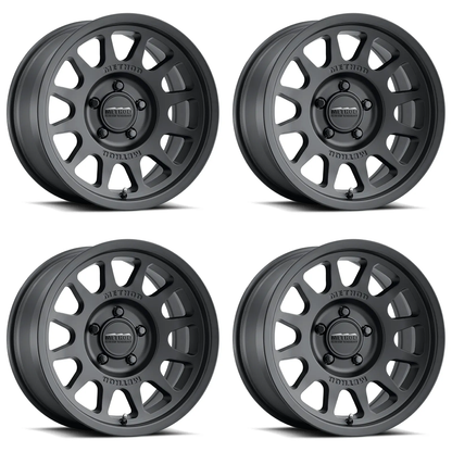 (set of 4) Method MR703 Matte Black | 17x8.5" +0mm | 5x150mm Wheel