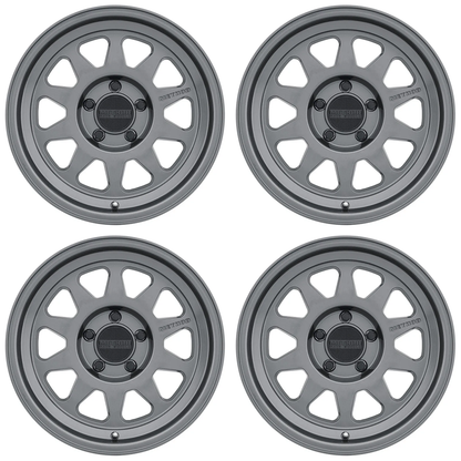 (set of 4) Method MR316 Gloss Titanium | 18x9" +18mm | 5x150mm Wheel
