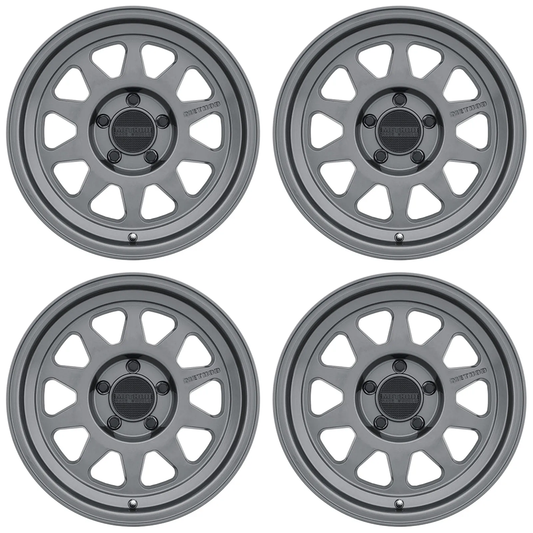 (set of 4) Method MR316 Gloss Titanium | 18x9" +18mm | 5x150mm Wheel