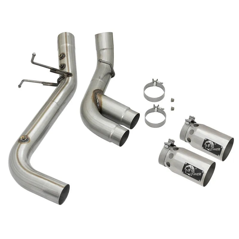 aFe Victory Series 4in SS DPF-Back Exhaust GM 15-19 Duramax L5P (49-44089-P)