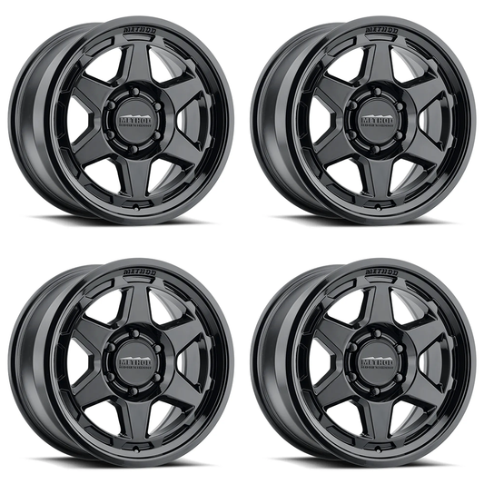 (set of 4) Method MR708-HD Gloss Black | 18x9" +40mm | 6x5.5in Wheel