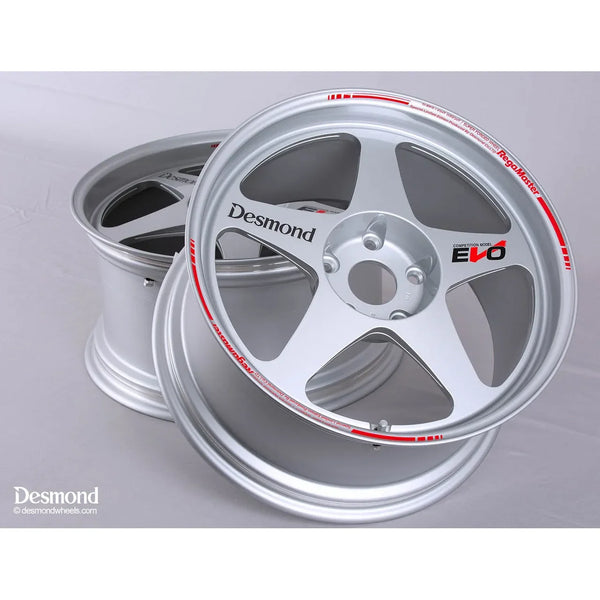 DESMOND RegaMaster EVO 17インチ 2本9j +18 Desmond Regamaster EVO II 17x9.5 +50 5x114.3 Silver – WheelFlip