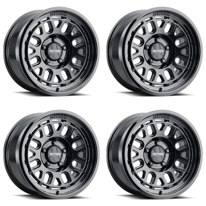 (set of 4) Method MR321 Gloss Black | 18x9" +18mm | 5x150mm Wheel
