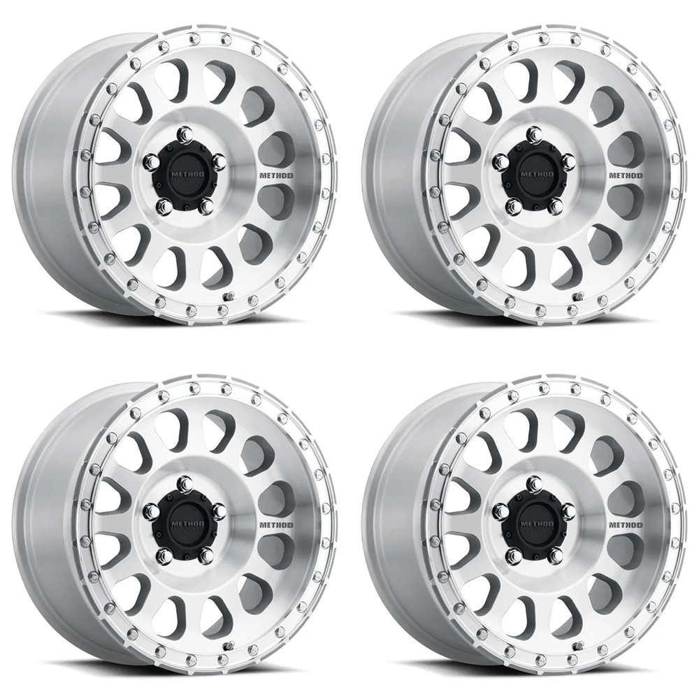 (set of 4) Method MR315 Machined | 17x8.5" +0mm | 5x5in Wheel
