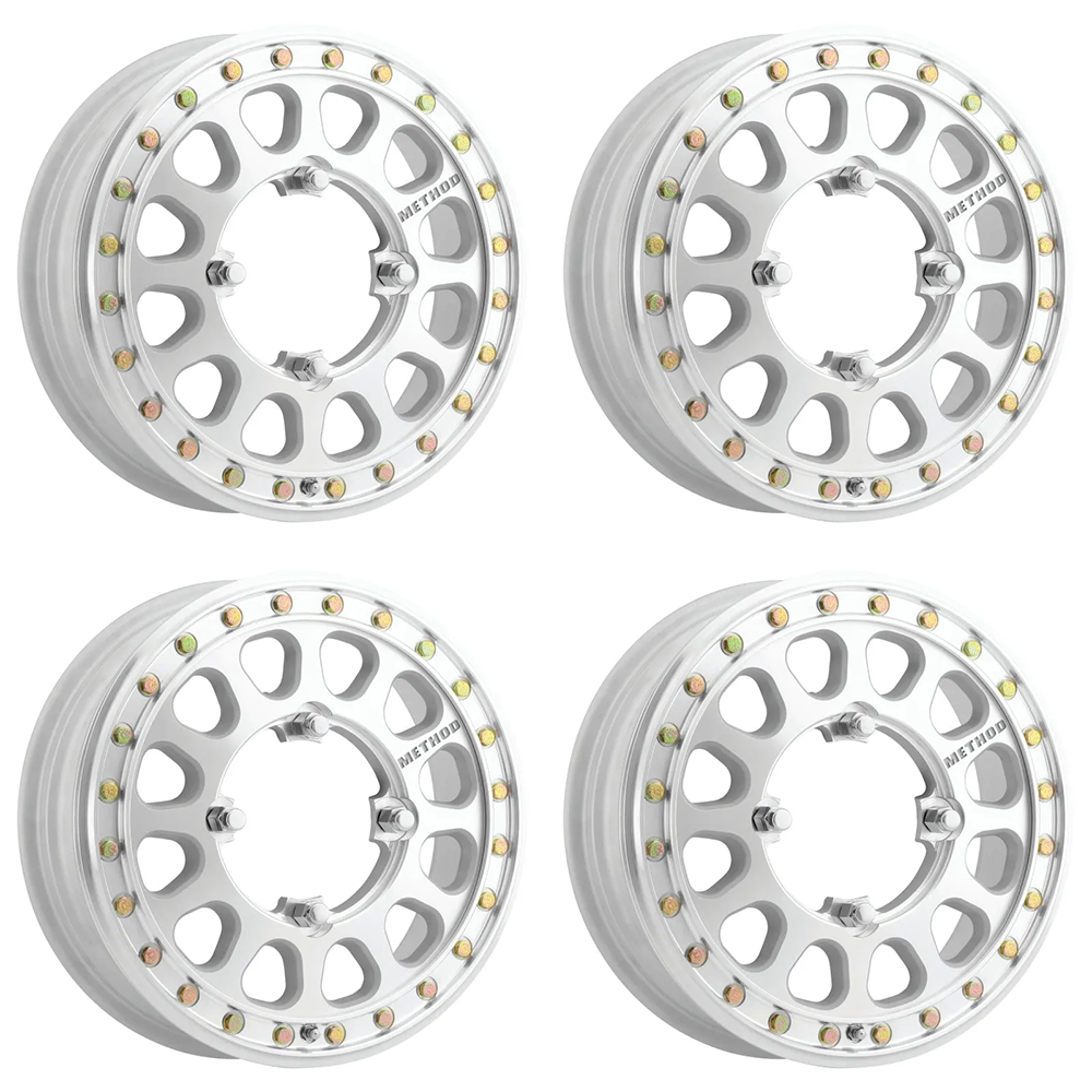 (set of 4) Method MR401-R UTV Beadlock High Offset | 15x5" +43mm | 4x156mm Wheel
