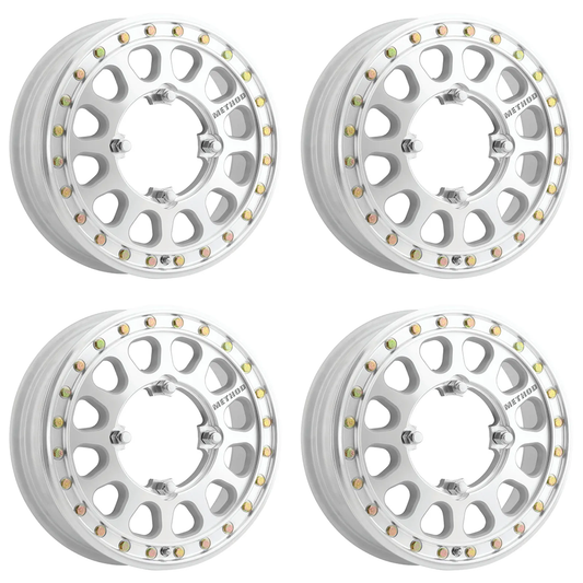 (set of 4) Method MR401-R UTV Beadlock High Offset | 15x5" +43mm | 4x156mm Wheel