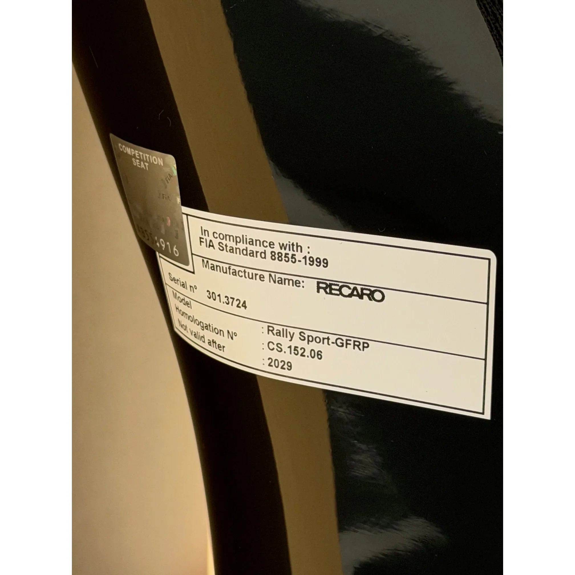 Mugen MS-C FIA compliance sticker