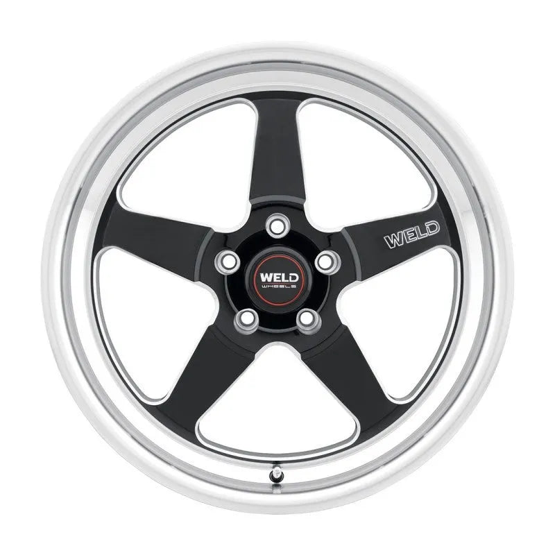 Weld Ventura Drag Gloss Black Milled | 17x10" +30mm | 5x115mm Wheel