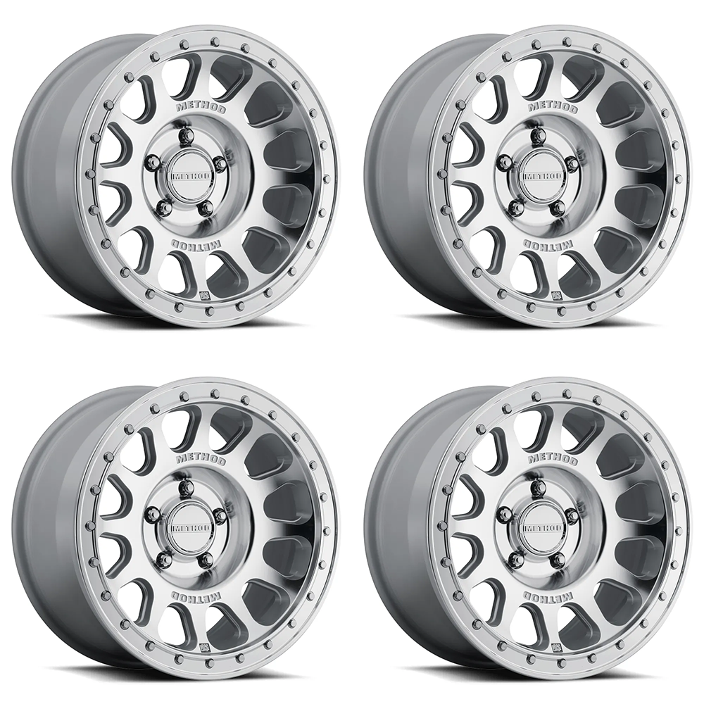 (set of 4) Method MR709-HD Machined | 20x9" +12mm | 5x5in Wheel