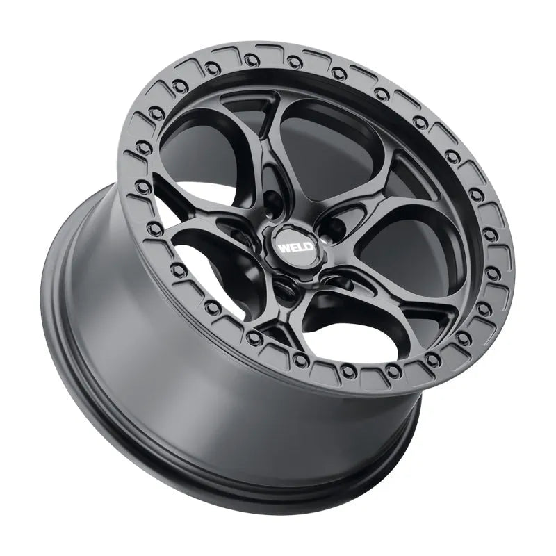Weld Ledge Satin Black | 17x9.0" -12mm | 5x127mm Wheel