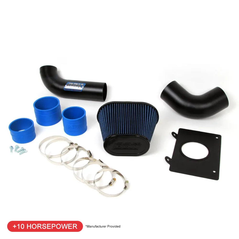 BBK 86-93 Mustang 5.0 Cold Air Intake Kit - Fenderwell Style - Blackout Finish
