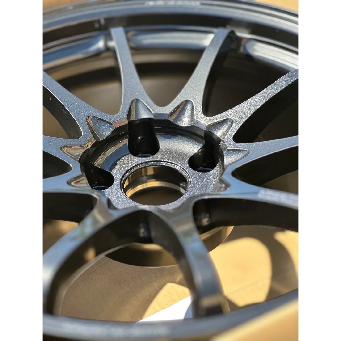 Volk Racing CE28N-Plus 18x10.5 +22 5x114.3 Diamond Dark Gunmetal (SET)