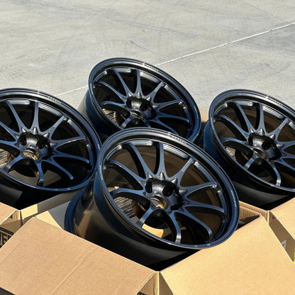 Volk Racing CE28N-Plus 18x10.5 +15 5x114.3 Diamond Dark Gunmetal (SET)