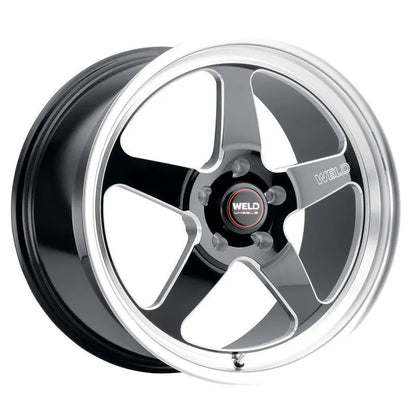 Weld Ventura Drag Gloss Black Milled | 20x10.5" +38mm | 5x127mm Wheel
