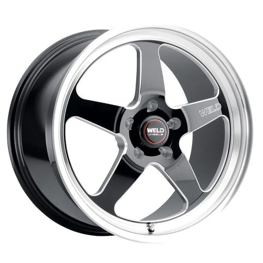 Weld Ventura Drag Gloss Black Milled | 20x10.5" +38mm | 5x127mm Wheel