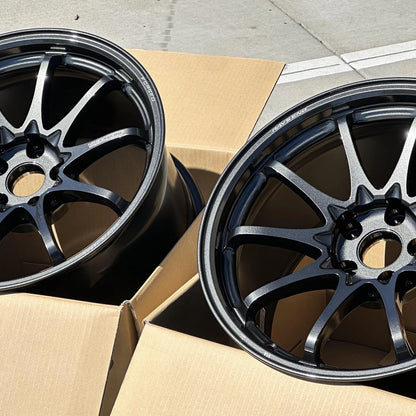 Volk Racing CE28N-Plus 18x10.5 +15 5x114.3 Diamond Dark Gunmetal (SET)