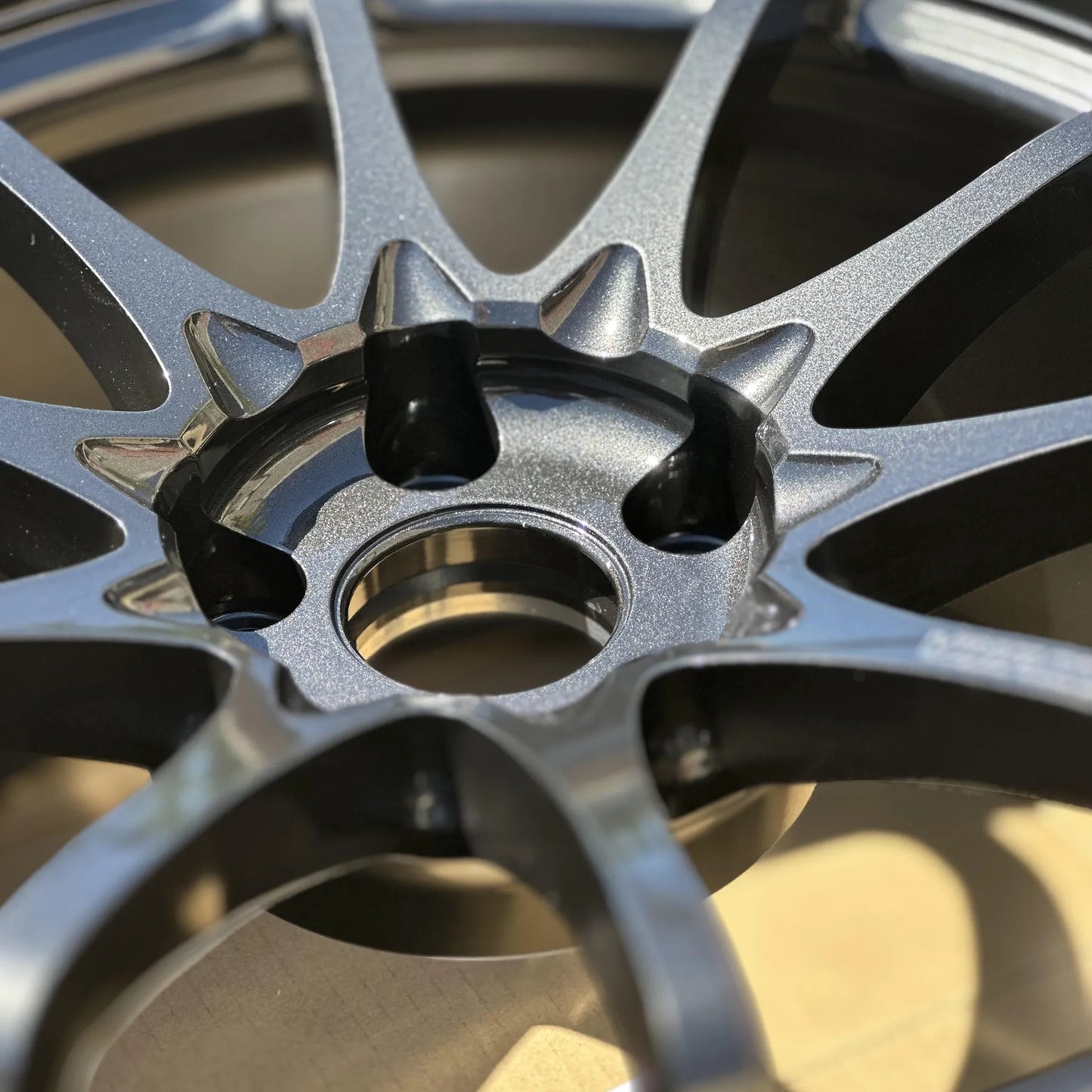 Volk Racing CE28N-Plus 18x10.5 +15 5x114.3 Diamond Dark Gunmetal (SET)