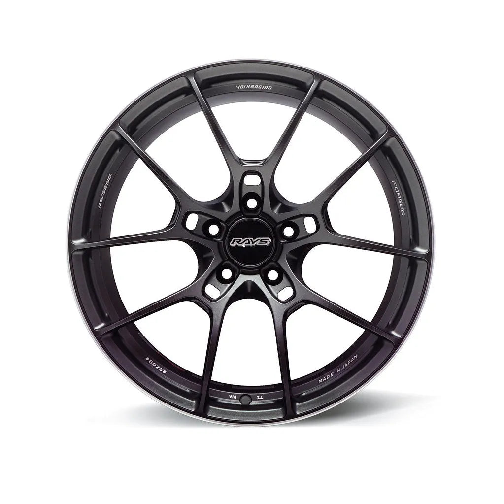 Volk Racing G025 19x9.5 +44 5x120 Matte Gunblack / Rim Edge DC (SET)