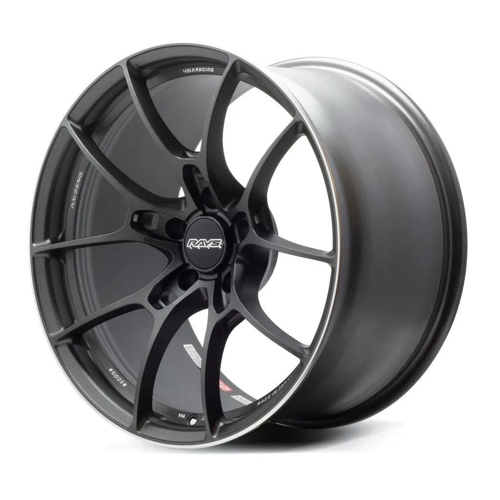 Volk Racing G025 19x9.5 +44 5x120 Matte Gunblack / Rim Edge DC (SET)