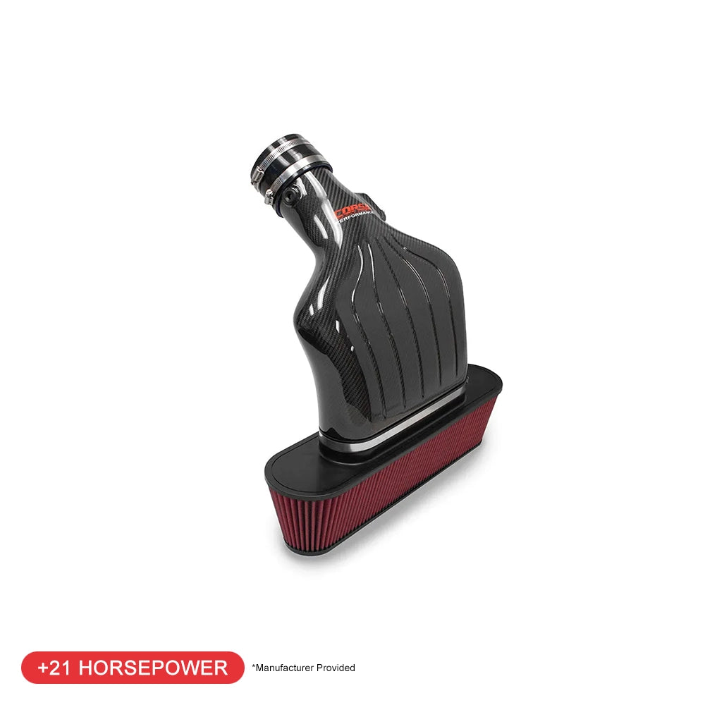 CORSA Black / Carbon Fiber Air Intake | 2008-13 Corvette C6 LS3, 2006-13 Z06 LS7 (44108-1)