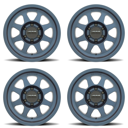 (set of 4) Method MR701 Bahia Blue | 17x9" -12mm | 5x5in Wheel