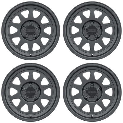 (set of 4) Method MR316 Matte Black | 17x8.5" +0mm | 5x5in Wheel
