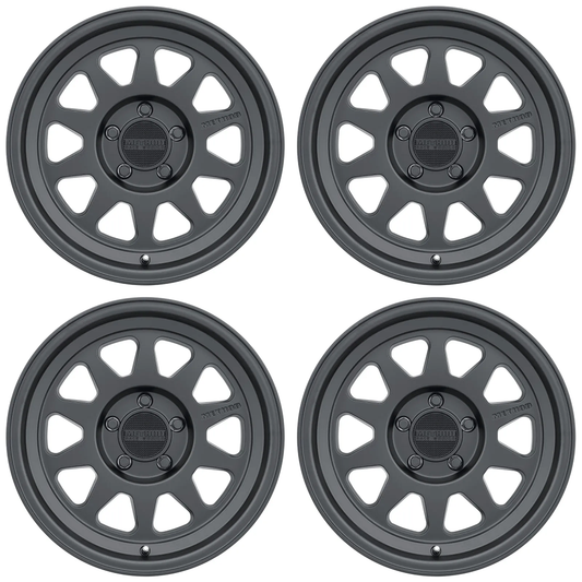 (set of 4) Method MR316 Matte Black | 17x8.5" +0mm | 5x5in Wheel