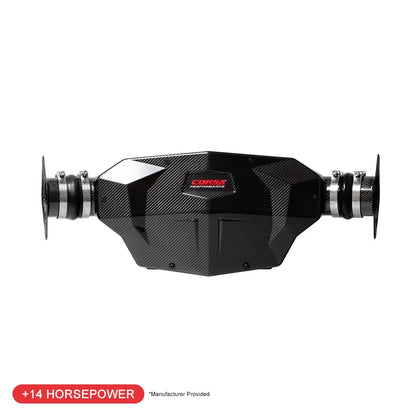 CORSA Black / Carbon Fiber Air Intake | 2020-24 Corvette C8 (44003D)
