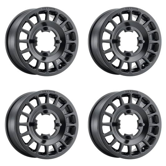 (set of 4) Method MR407 UTV Bead Grip Matte Black | 15x6" +51mm | 4x136mm Wheel
