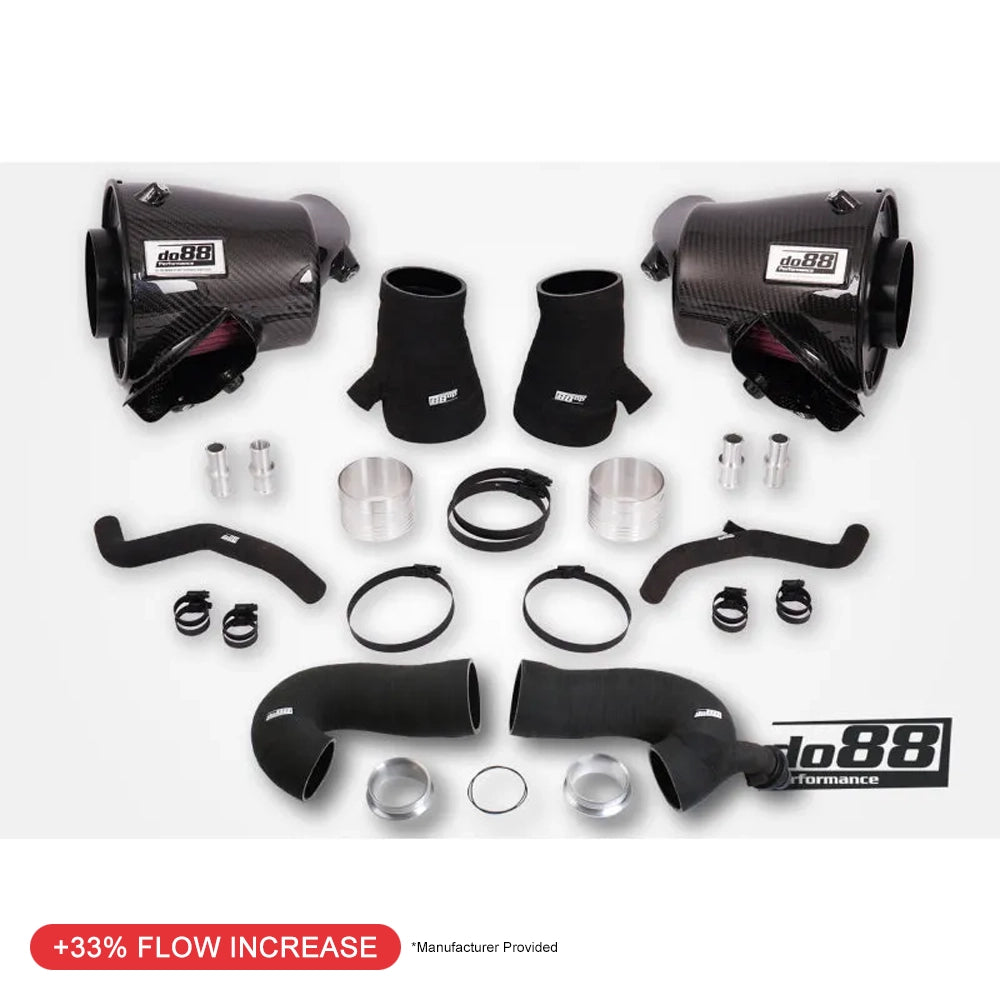 do88 Porsche 911 Turbo (992) Induction System 80mm Outlet w/Turbo Inlet Hoses