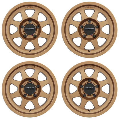 (set of 4) Method MR701 Bronze | 17x7.5" +30mm | 5x4.5in Wheel