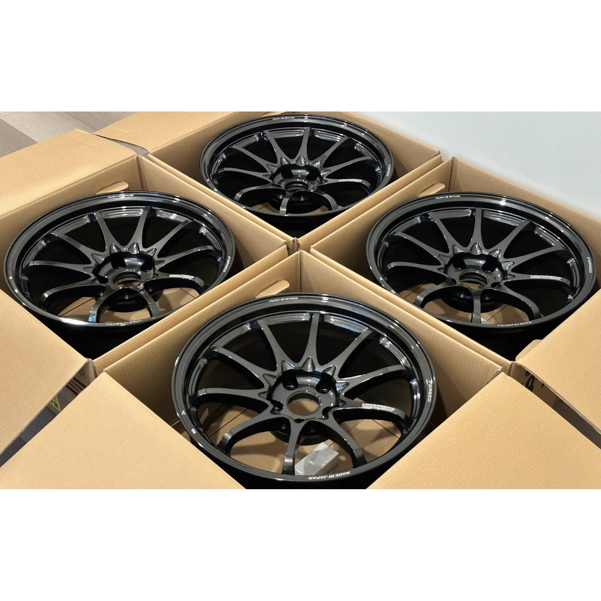 Volk Racing CE28N-Plus 18x9.5 +12 5x114.3 Diamond Dark Gunmetal (SET)