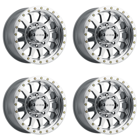 (set of 4) Method MR304 Double Standard Machined | 17x8.5" +0mm | 8x170mm Wheel