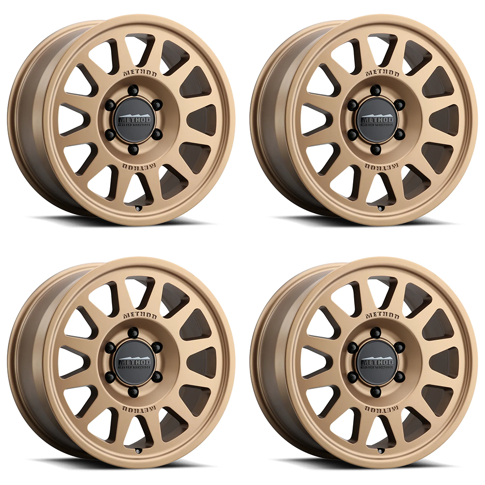 (set of 4) Method MR703-HD Bronze | 18x9" +40mm | 6x5.5in Wheel