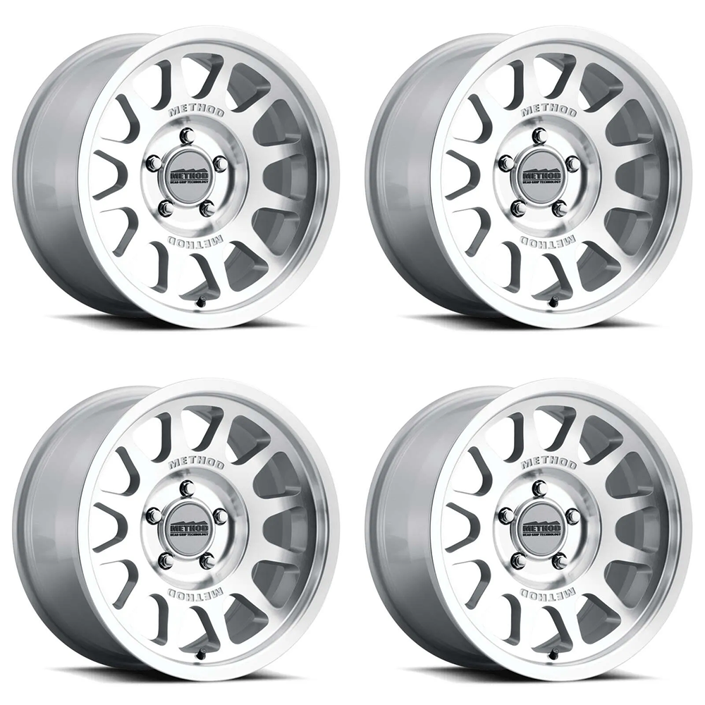(set of 4) Method MR703 Machined | 17x8.5" +0mm | 5x5in Wheel