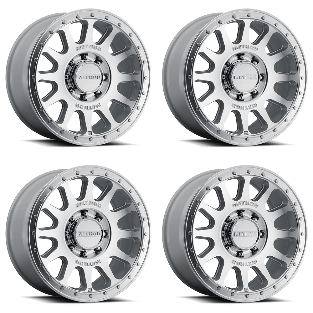 (set of 4) Method MR709-HD Machined | 20x9" +12mm | 8x180mm Wheel