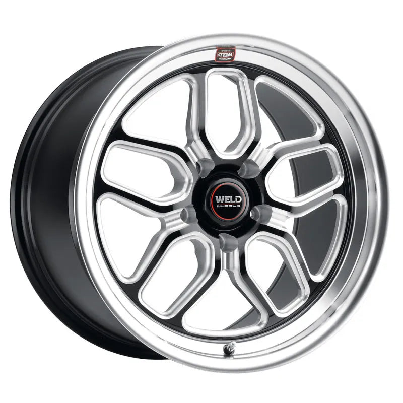 Weld Laguna Drag Gloss Black Milled | 17x10" +38mm | 5x127mm Wheel