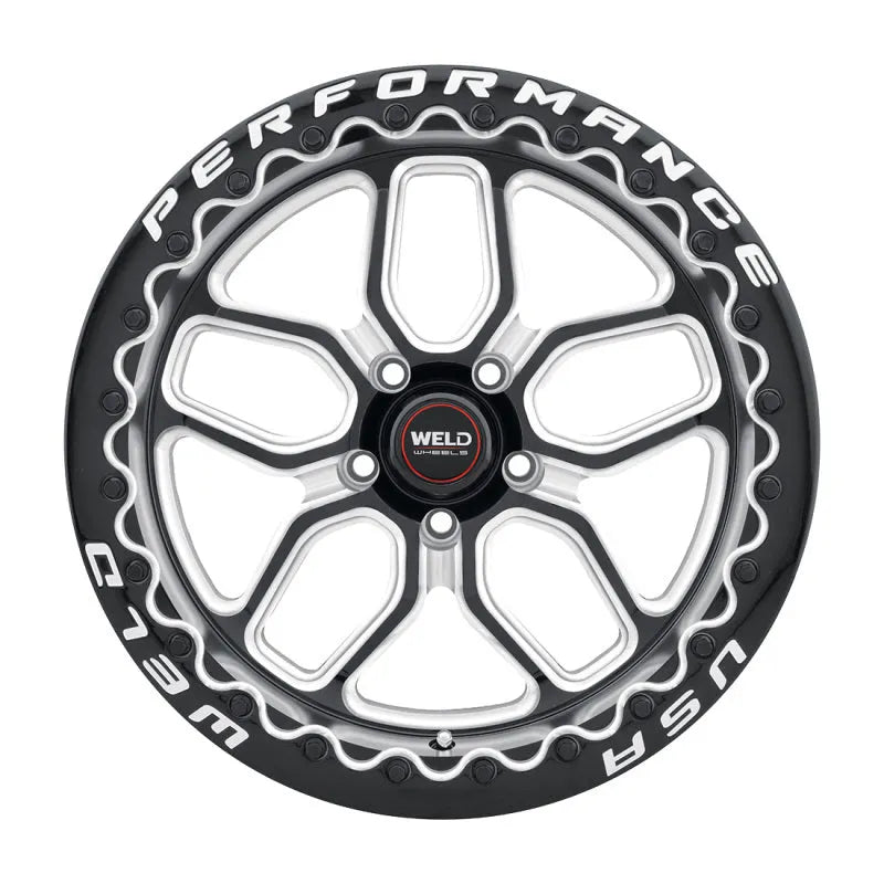 Weld Laguna Drag Gloss Black Milled | 17x10" +38mm | 5x127mm Wheel