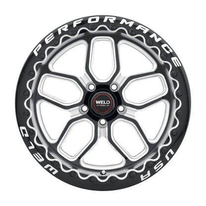 Weld Laguna Drag Gloss Black Milled | 17x10" +38mm | 5x127mm Wheel