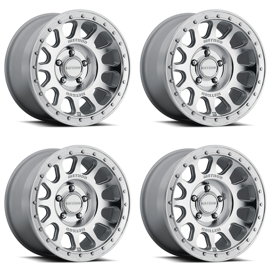 (set of 4) Method MR709-HD Machined | 17x8.5" +0mm | 5x5in Wheel