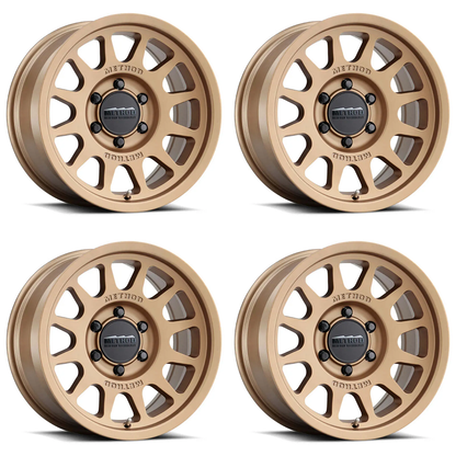 (set of 4) Method MR703 Bronze | 17x9" -12mm | 5x5in Wheel