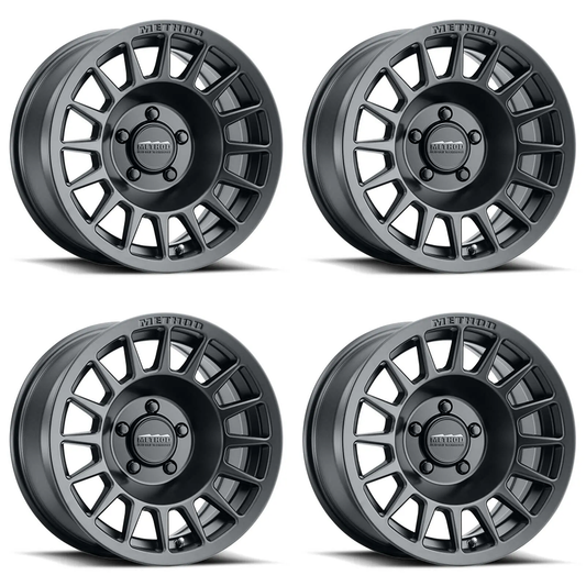 (set of 4) Method MR707 Matte Black | 18x8.5" +38mm | 5x4.5in Wheel