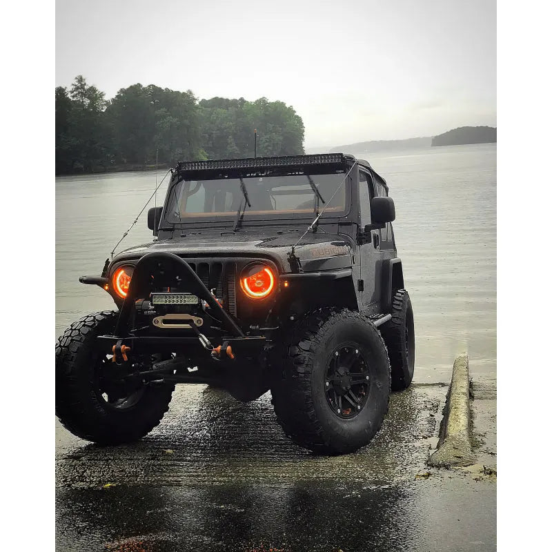 Oracle 7in LED Headlights Black Bezel | Jeep Wrangler 97-18 (5769-333)