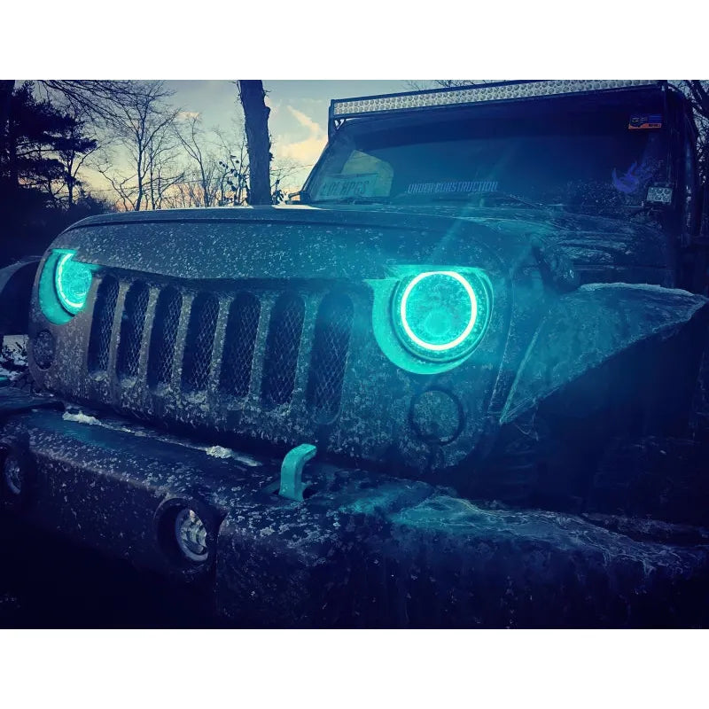 Oracle 7in LED Headlights Black Bezel | Jeep Wrangler 97-18 (5769-333)