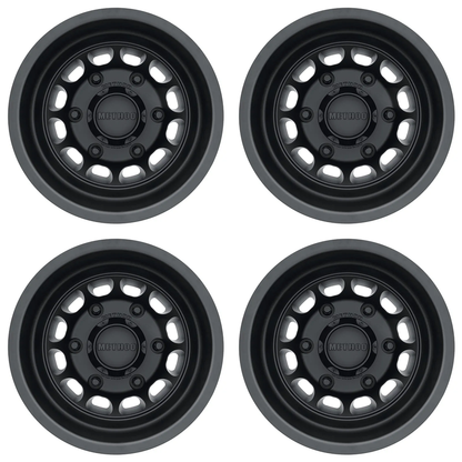 (set of 4) Method MR901 Van Dually Wheel Matte Black | 16x5.5" -138mm | 6x205mm Wheel