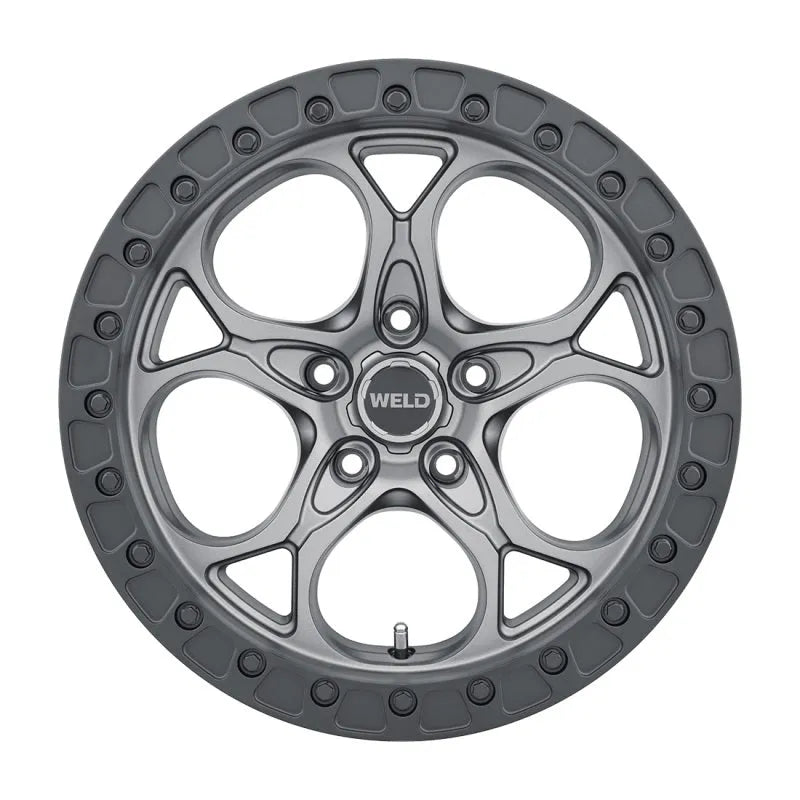 Weld Ledge Satin Gunmetal | 17x9.0" -12mm | 5x127mm Wheel