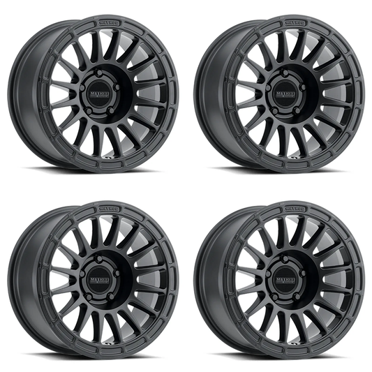 (set of 4) Method MR314 Matte Black | 17x7.5" +30mm | 5x4.5in Wheel