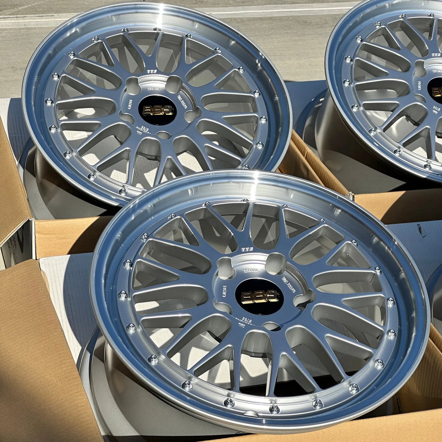 BBS LM 18x8.5 +56 18x10 +65 5x130 Diamond Silver for Porsche 964