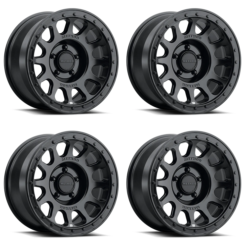 (set of 4) Method MR709-HD Matte Black | 20x9" +12mm | 5x5in Wheel
